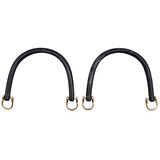 Angel Çanta Aksesuar 16 cm Akrilik Siyah Renk Çanta Tutma Sapı Light Gold Metalli