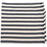 Angel Çanta Aksesuar Balıksırtı Siyah Çizgili Keten Çanta Yapım Kumaşı