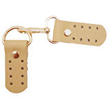 Angel Çanta Aksesuar Gerçek Deri Kancalı Böce (Kilit) Ham Doğal Renk Light Gold Metalli