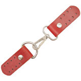 Angel Çanta Aksesuar Gerçek Deri Kancalı Böce (Kilit) Kırmızı Renk Gümüş Metalli