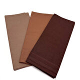 Angel Çanta Aksesuar 120x50  cm Pamuklu Astarlık Kumaş Seti (Koyu Kahve, Açık Kahve, Sütlü Kahve) 