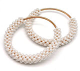 Angel Çanta Aksesuar  Yuvarlak İncili Light Gold Renk  Metal Çanta Sapı