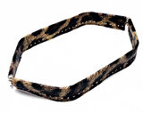 Angel Çanta Aksesuar Leopar Renk Derili Metal Çanta Ağzı 30 Cm