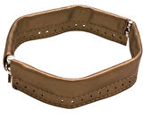 Angel Çanta Aksesuar Gold Renk Derili Metal Çanta Ağzı 18 Cm