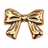 Angel Çanta Aksesuar 6x5 cm Kurdele Model Plaka Süs Light Gold Renk