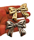 Angel Çanta Aksesuar 6x5 cm Kurdele Model Plaka Süs Light Gold Renk