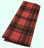 Angel Çanta Aksesuar 120x50 cm Pamuklu Astarlık Kumaş Taba Ekose Desen