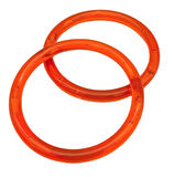 Angel Çanta Aksesuar Akrilik Görünümlü Plastik Çanta Sapı 10 cm Yuvarlak 