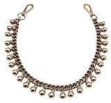 Angel Çanta Aksesuar 50 cm Gümüş Renk Boncuk  Sallantılı Çanta Sapı