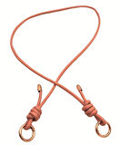 Angel Çanta Aksesuar Suni Deri 5 mm Düğüm Model Tek Çanta Sapı 85 Cm (Pudra Renk)