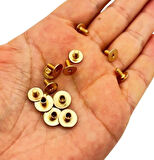 Angel Çanta Aksesuar 70x1.8 cm Suni Deri Gold Renk Vidalı Çanta Sapı