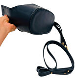 Angel Çanta Aksesuar Torba2 Model Çanta Yapım Aparatı Lacivert Renk Light Gold Metalli