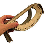 Angel Çanta Aksesuar 25 cm Suni Derili Gold Renk Gizli Çanta Bursu Yeni Model 