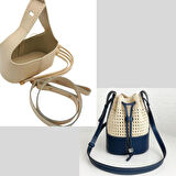 Angel Çanta Aksesuar Torba2 Model Çanta Yapım Aparatı Krem Renk Light Gold Metalli