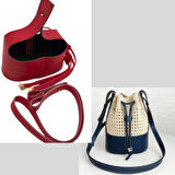 Angel Çanta Aksesuar Torba2 Model Çanta Yapım Aparatı Kırmızı Renk Light Gold Metalli