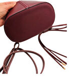 Angel Çanta Aksesuar Torba2 Model Çanta Yapım Aparatı Bordo Renk Light Gold Metalli