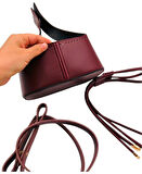 Angel Çanta Aksesuar Torba2 Model Çanta Yapım Aparatı Bordo Renk Light Gold Metalli