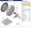 Debriyaj Seti 301-C Elysee- 308 208 207 92BG DV6TED DW6 (1611273080-2052Z0-1611284780)