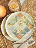 Dekor Dijital Mix 2 li Pasta Tabağı 22 cm