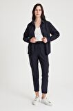 Barbora Keten Günlük İkili Takım Elbise Pantolon Gömlek Ln21siyah9