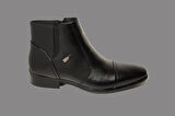 DARKWOOD-ERKEK KLASİK BOT-SİYAH RENK-FERMUARLI-KAUÇUK TABAN
