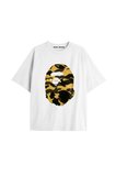 UNİSEX Bay Bape Desenli Beyaz Yazlık T-shirt