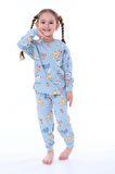 Sevimli Hayvanlar (Koala-Fil-Timsah) Unisex Yavruağzı Pijama Takımı