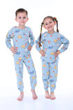 Sevimli Hayvanlar (Koala-Fil-Timsah) Unisex Yavruağzı Pijama Takımı