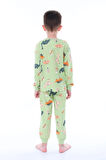 Dino Desenli Yeşil Erkek Pijama Takımı