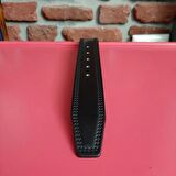 Erkek 4 Cm. Siyah Hakiki Deri (Vejetal Dana Derisi) 120 Cm. Gvn-0052