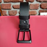 Erkek Spor Kemer 4 Cm. Düz Siyah 130 Cm. Gvn-0057