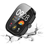 Xiaomi Redmi Watch 4 Akıllı Saat Uyumlu Tam Koruma Önü Kapalı Silikon Kılıf