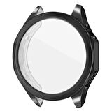 Huawei Watch GT4 46mm Uyumlu Kasa ve Ekran Koruyucu 360 Tam Koruma Silikon Kılıf 