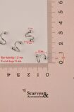 Kıvrımlı Çelik Spiral Piercing 6 mm Tragus Helix Kıkırdak Gümüş Renk