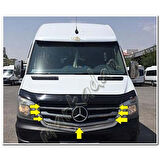 DB Chrome Mercedes Sprinter Ön Panjur Nikelajı 2013-2018 5 Parça P.Çelik