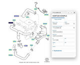 Yağ Buhar Hortumu ( Çatallı ) Connect 02  ( UCP 13H11451 - 7T1Q 6K869 AB )