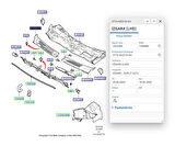 Ön Cam Izgarası Sol Connect 02 Ön Cam Izgarası Sol Connect 02  ( CAB 331625 - 2T14 A02216 AE )