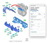 Eksoz Manifold Conta Connect Focus (  RYL 439020 - 4M5Q 9448 AB )