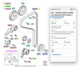 Eksantrik Kiti Focus C.Max C3 C4 307 308 407 Partner Tepee Zetec-S 100Ps 98 ( DYCKTB286 - 3M5Q8A615DA )