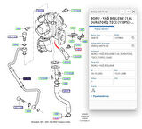 Turbo Yağ Borusu Focus C.Max 1.6Tdcı 110Ps ( POJ 0379.68 - 3M5Q 6K679 AD )