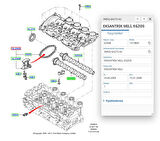Eksantrik Mil Egsoz (Çelik) C.Max Focus Partner 307 308 1.6 Tdcı 04 ( EST 14048 - 3M5Q 6A273 AC )