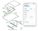 Tavan Oluk Çıta Kapağı Focus C.Max 04 ( CAB330667 - 4M51A504A00AA )
