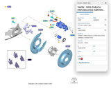 Disk Balata Arka Focus Kuga Mondeo Galaxy Smax 18  ( KAB2253115905 - KTJX612M007AEC - DG9C2M007HA - MEK1GJ2M008AA )