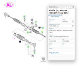 Direksiyon Rot Körüğü  96 Fiesta Escort ( MKS341 - 92AB3K661AA )