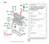  Subap Tuşu+İtecek Mondeo C5 406 2.0Tdcı 07 ( INA423005510 - 3M5Q6564BB - 3M5Q6500AB )
