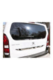 Peugeot Partner Tepee Krom Arka Cam Alt Çıtası 2008-2018 Paslanmaz Çelik