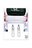 Peugeot Partner Tepee Krom Stop Çerçeve 2 Parça 2008-2012 Uyumlu  Arası Paslanmaz Çelik