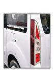 Peugeot Partner Tepee Krom Stop Çerçeve 2 Parça 2008-2012 Uyumlu  Arası Paslanmaz Çelik