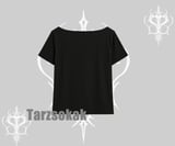 Kayık Yaka Tshirt Anime Kız Desenli Japon Tarzı