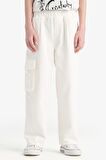 Erkek Çocuk Wide Leg Standart Paça Gabardin Pantolon